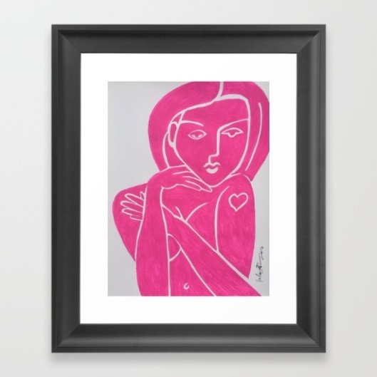 pretty-in-pink-tattoo-painting-by-erod-framed-prints